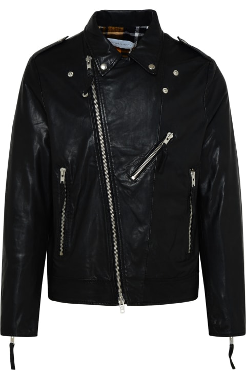 メンズ Bullyのコート＆ジャケット Bully Black Genuine Leather Jacket