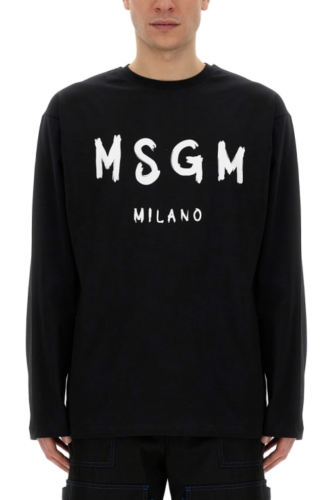 MSGM Fleeces & Tracksuits for Women MSGM T-shirt With Brushed Logo