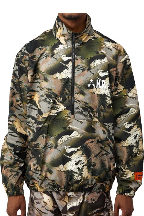 メンズ HERON PRESTONのコート＆ジャケット HERON PRESTON Camouflage Winkbreaker