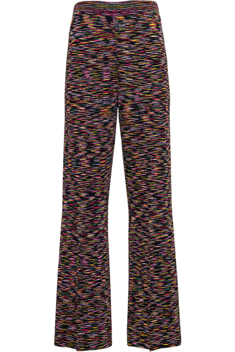 Multicolor Wool Blend Trousers M Missoni