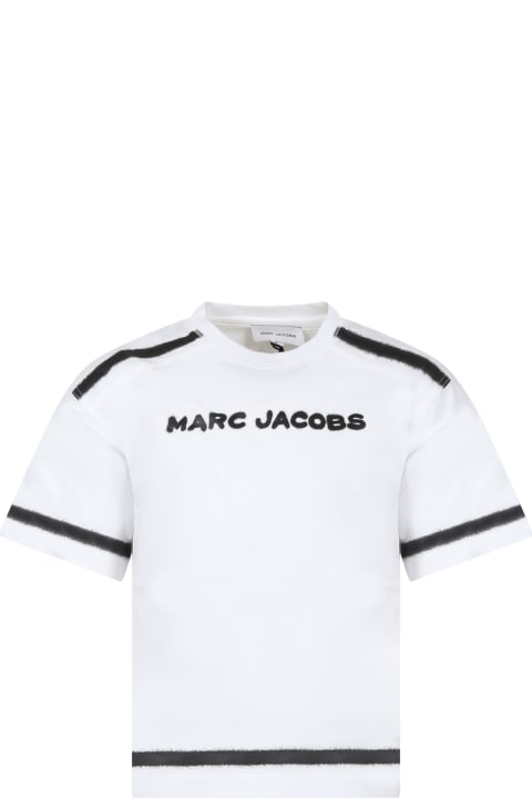 Homeware Marc Jacobs White T-shirt For Kids With Logo