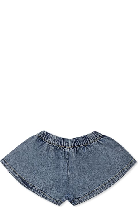 Homeware Diesel Denim Shorts For Baby Girl With Logo