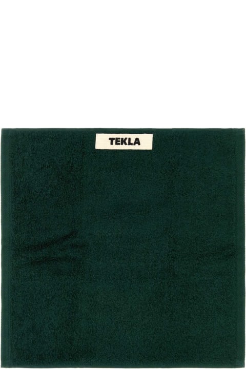 Tekla Clothing for Men Tekla Bottle Green Terry Washcloth