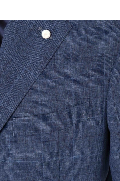 Luigi Bianchi Mantova Suits for Men Luigi Bianchi Mantova Blue Pinstripe Suit