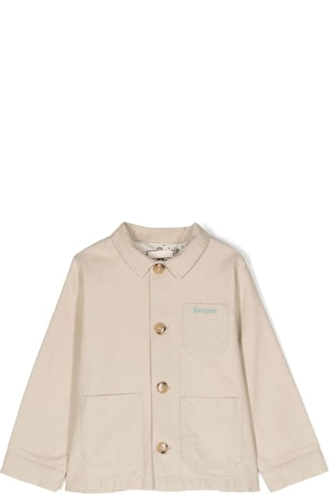 Bonton Coats & Jackets for Boys Bonton Cotton Jacket With Embroidered Logo