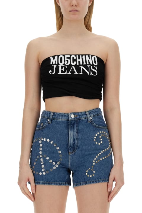 M05CH1N0 Jeans Topwear for Women M05CH1N0 Jeans Tops With Logo