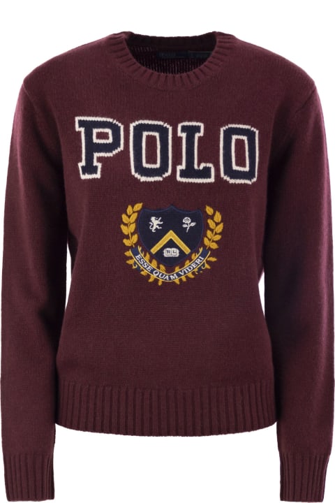 Polo Ralph Lauren Sweaters for Women Polo Ralph Lauren Maglione Rich Rugby Multi