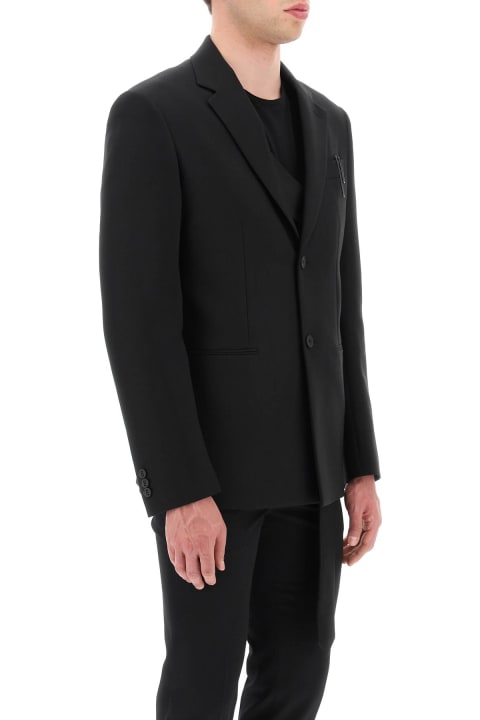 Coats & Jackets Sale for Men Off-White Blazer With Adjustable Mock Tie