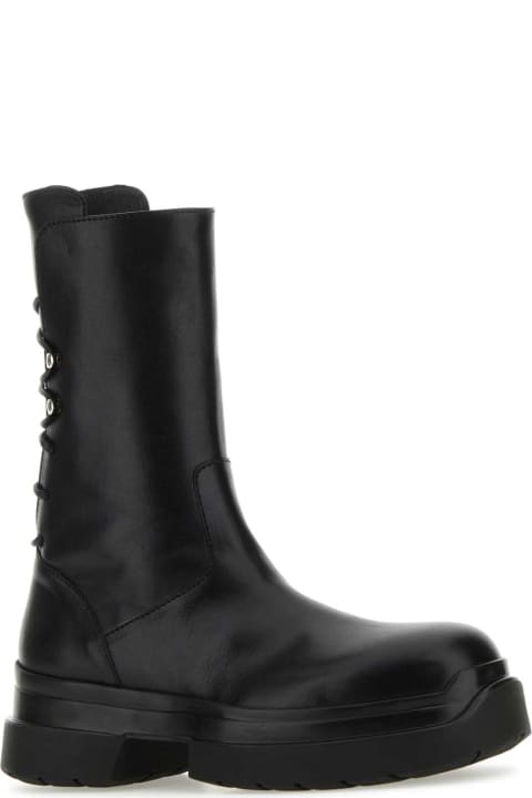 Fashion for Women Ann Demeulemeester Black Leather Kole Ankle Boots