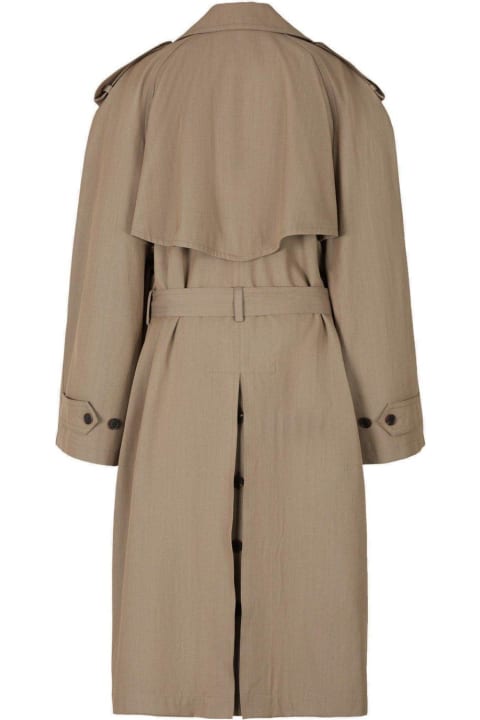 Oversized Double-breasted Trench Coat