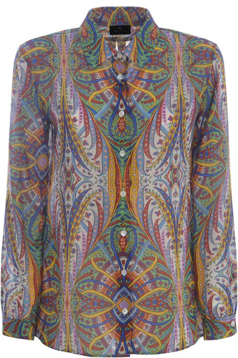 Fashion for Women Etro Paisley Print Long-sleeved Shirt