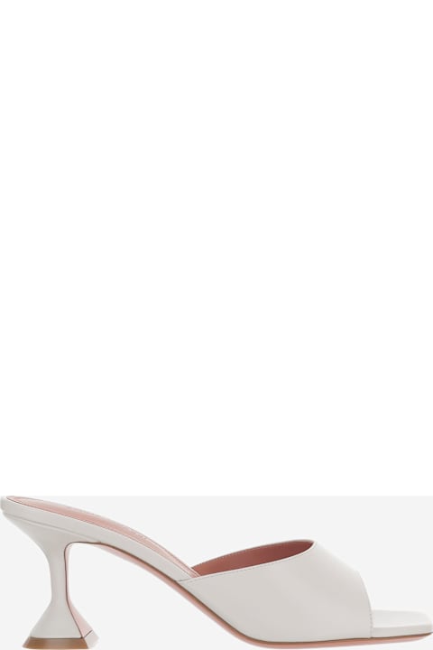 Amina Muaddi Lupita Leather Sandals