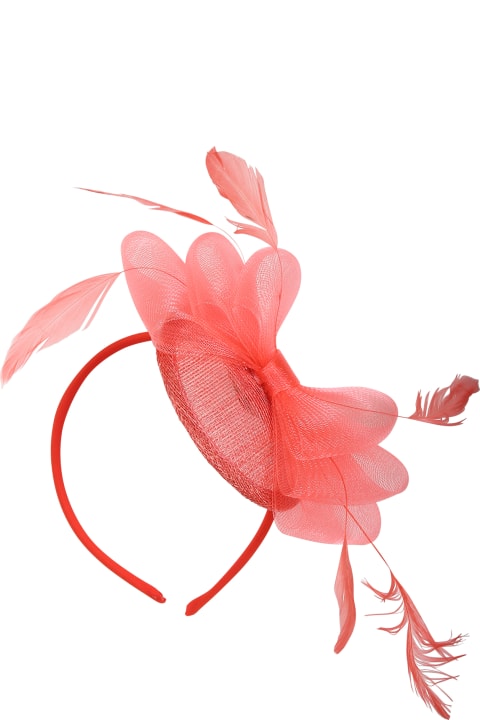 Pink Hairband For Girl With Feathers