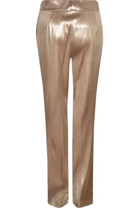 ウィメンズ Gennyのパンツ＆ショーツ Genny High-waist Metallic Trousers