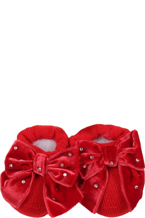 Story Loris Kids Story Loris Red Bootee For Baby Girl