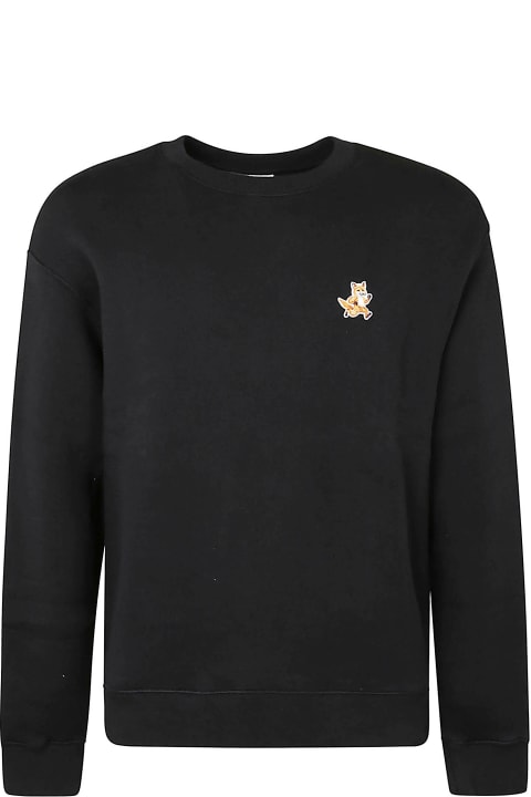 Fleeces & Tracksuits for Men Maison Kitsuné Black Cotton Sweatshirt