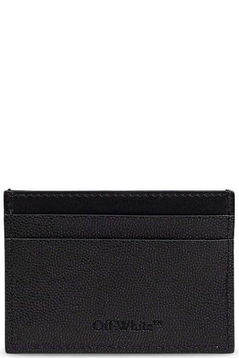 Off-White Wallets for Men Off-White Jitney Logo Plaque Card Holder