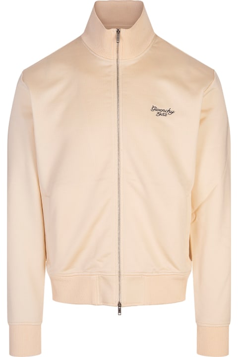 Givenchy Coats & Jackets for Men Givenchy Ivory Brushed Fabric Sports Jacket With 4g Detail