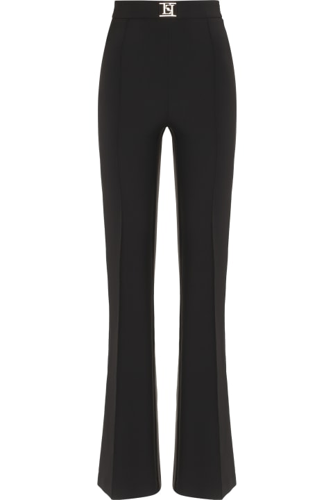 Elisabetta Franchi Pants & Shorts for Women Elisabetta Franchi Black Elegant Trousers