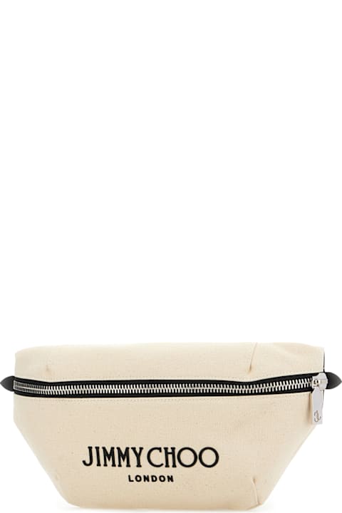 Jimmy Choo Bags for Men Jimmy Choo Ivory Canvas Beltbag