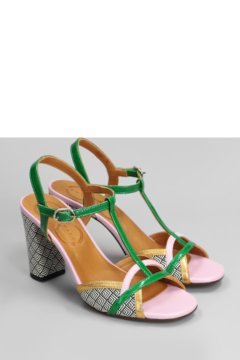 Homeware Chie Mihara Bejo Sandals In Green Leather