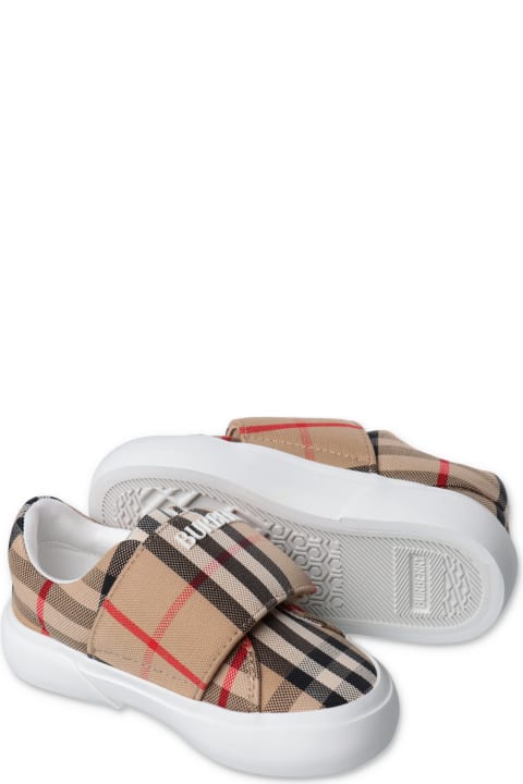 Burberry for Kids Burberry Burberry Sneakers Vintage Check In Tela Di Cotone Bambino