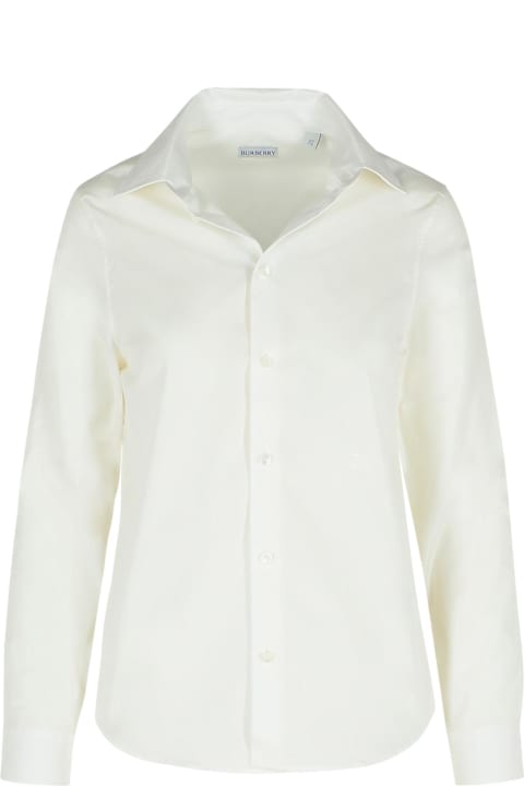 Burberry for Women Burberry 'string' White Cotton Shirt