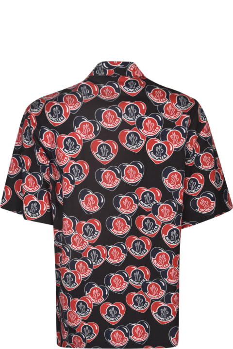 Moncler Shirts for Men Moncler All-over Logo Print Shirt