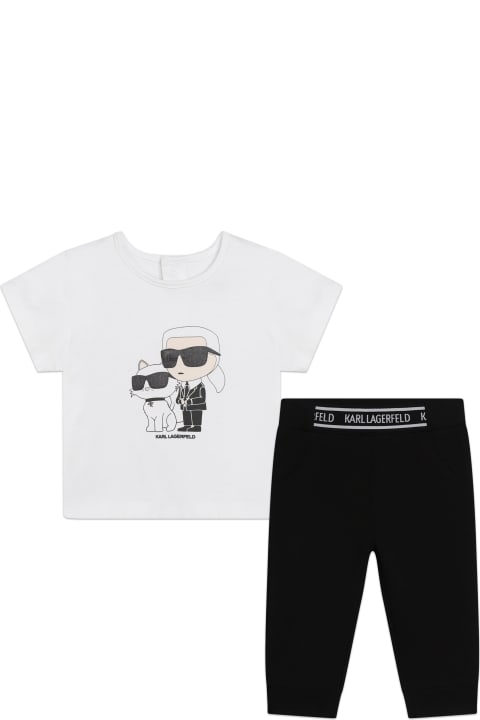 Fashion for Baby Girls Karl Lagerfeld Kids Completo Con Stampa