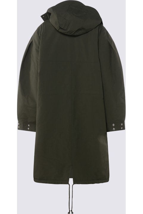 Ganni for Kids Ganni Military Green Nylon Down Jacket