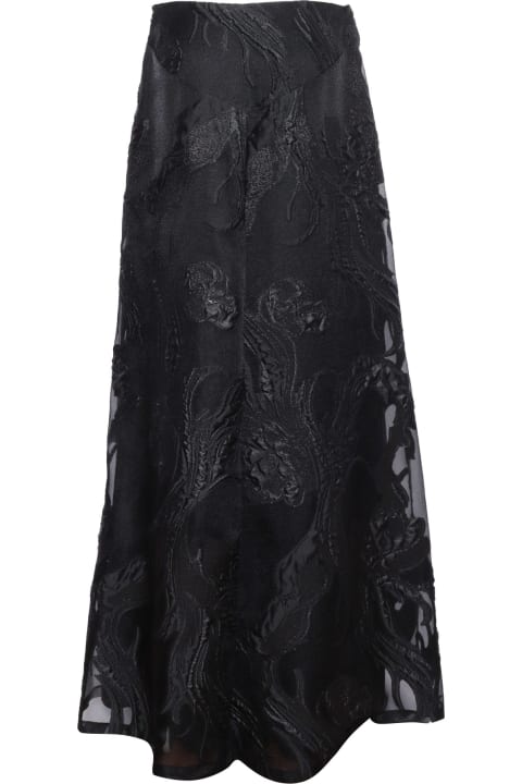 Homeware Alberta Ferretti Floral Fil Coupé Skirt