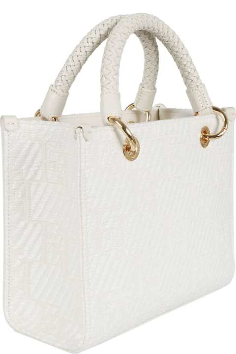 Elisabetta Franchi Women Elisabetta Franchi Woven Top Handle Patterned Tote