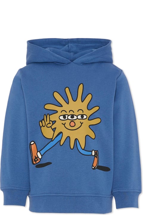 Homeware Stella McCartney Kids Blue Sweatshirt For Boy With Sun
