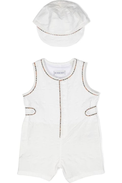 Bodysuits & Sets for Baby Boys Burberry Burberry Kids Kids White