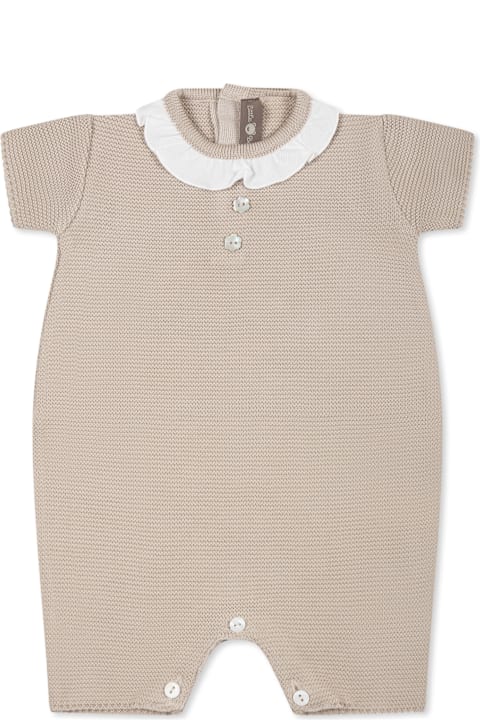Homeware Little Bear Beige Romper For Baby Girl