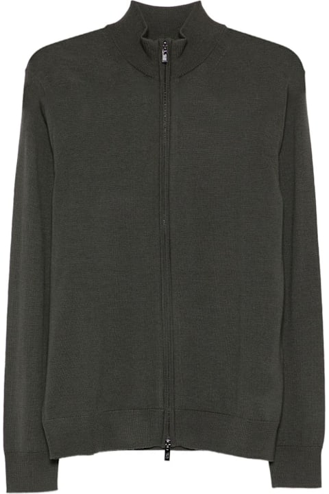 Homeware Emporio Armani Wool Zipped Cardigan
