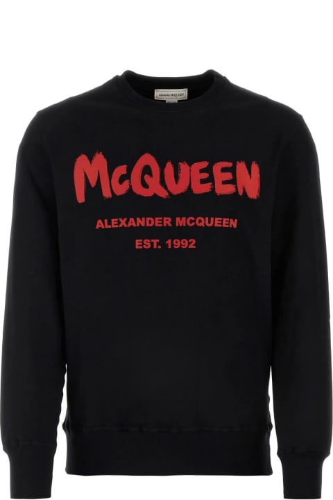 Fashion for Men Alexander McQueen Black Cotton Sweatshirt