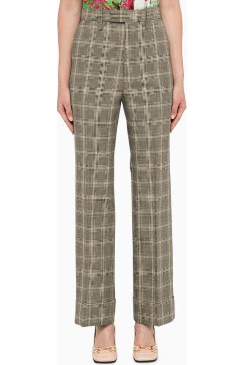 Gucci Womenのセール Gucci Prince Of Wales Check Trousers