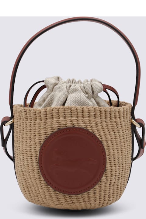 Chloé Bags for Women Chloé Brown Raffia Mini Horse Satchel