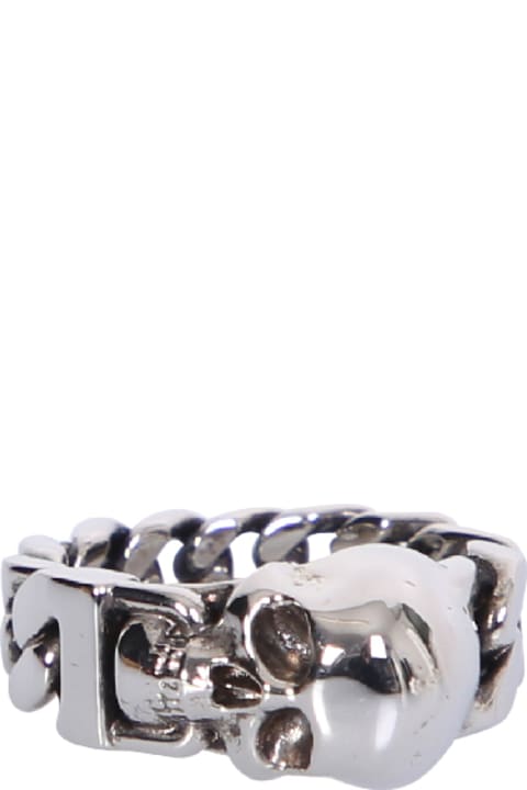 Jewelry for Women Alexander McQueen Skull Chain Ring