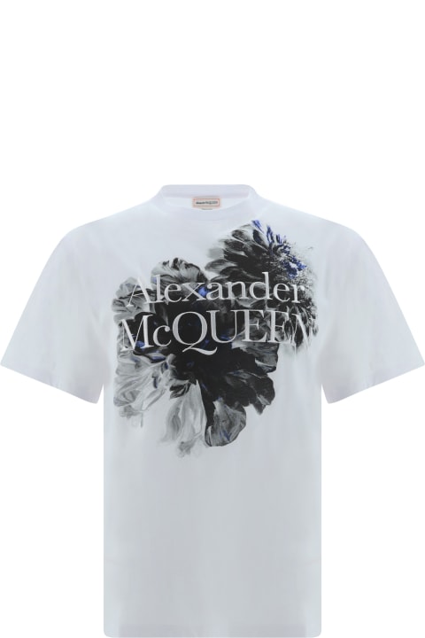 Alexander McQueen for Men Alexander McQueen Dutch Flower Logo T-shirt