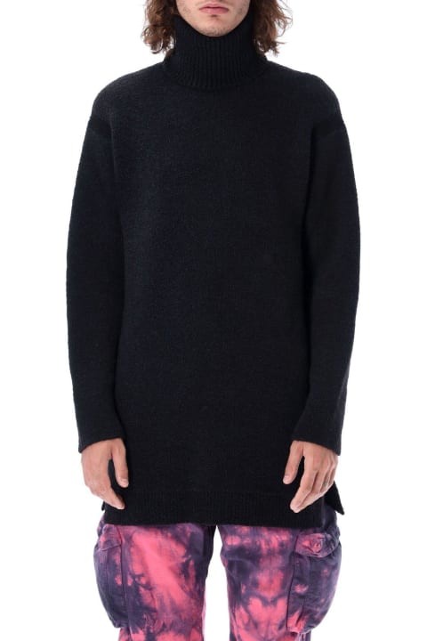 Sweaters for Men Off-White Roll Neck Long-sleeved Jumper