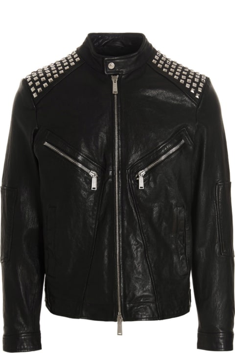Homeware Dsquared2 Studded Leather Jacket