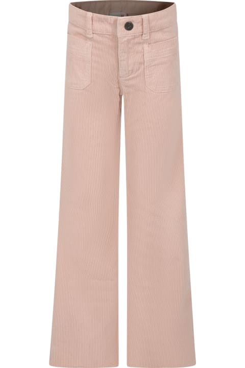 Pink Casual Trousers For Girl