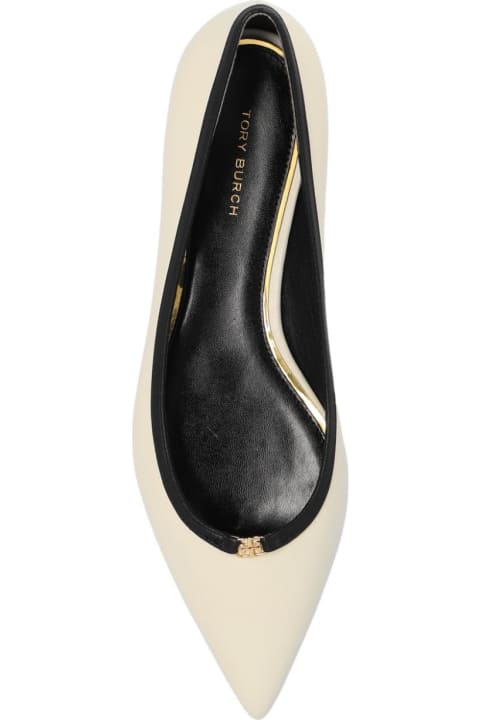 Homeware Tory Burch Double T Buckle Pointed Toe Flat