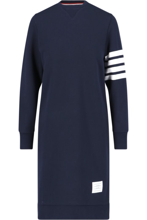 Thom Browne for Women Thom Browne Midi Sweatshirt Dress