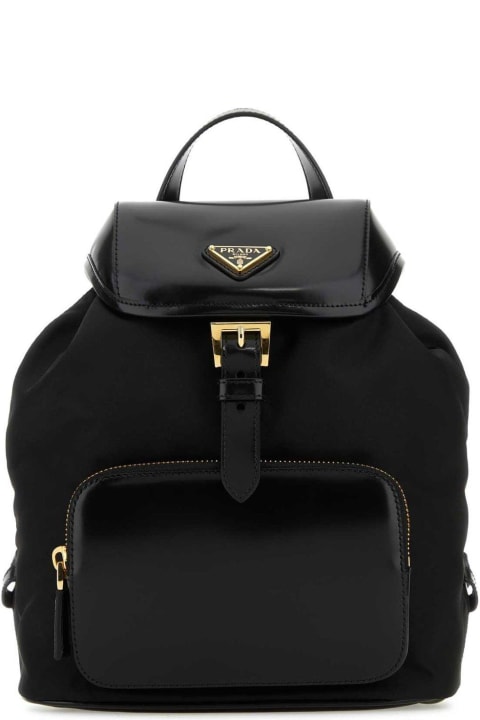 Bags for Women Prada Triangle-logo Medium Backpack