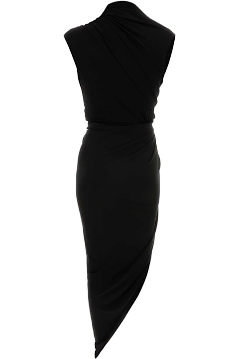 Fashion for Women Balenciaga Black Stretch Crepe Dress