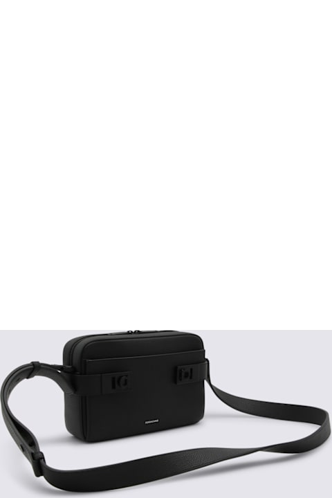 Ferragamo لـ Kids Ferragamo Black Leather Crossbody Bag