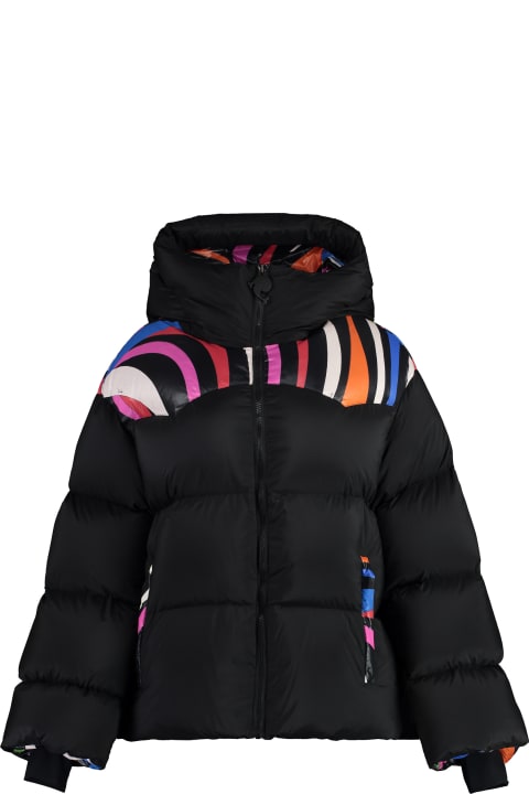 Pucci Coats & Jackets for Women Pucci Hooded Nylon Down Jacket